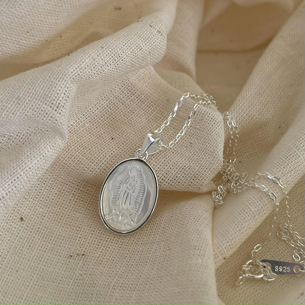 Our Lady of Guadalupe Shell Nacklace