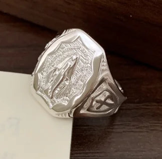 Miraculous Medal Signet Ring