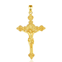 St. Benedict Cross of Jesus Necklace - Gold