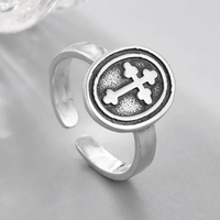 Budded Cross Signet Ring