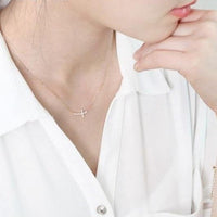 Nordic Cross Diamond Necklace - Cornerstone Jewellery Necklace Christian Catholic Religous fine Jewelry