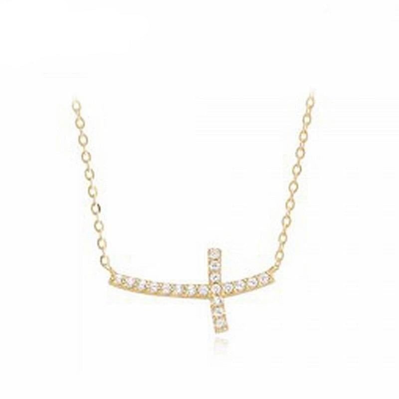Nordic Cross Diamond Necklace - Cornerstone Jewellery Necklace Christian Catholic Religous fine Jewelry