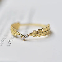 Trinity Leaf Ring