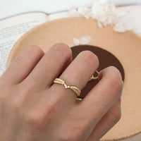 Trinity Leaf Ring