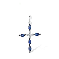 Savior's Cross Sapphire Pendant