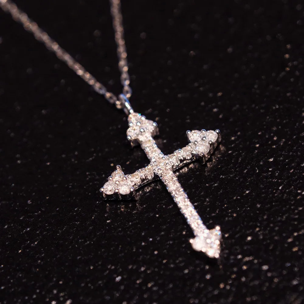 Diamond Orthodox Cross Necklace