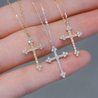 Diamond Orthodox Cross Necklace