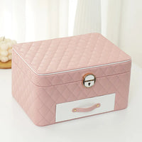 Large Quilted Jewellery Box - Cornerstone Jewellery pink Jewelry Box Christian Catholic Religous fine Jewelry