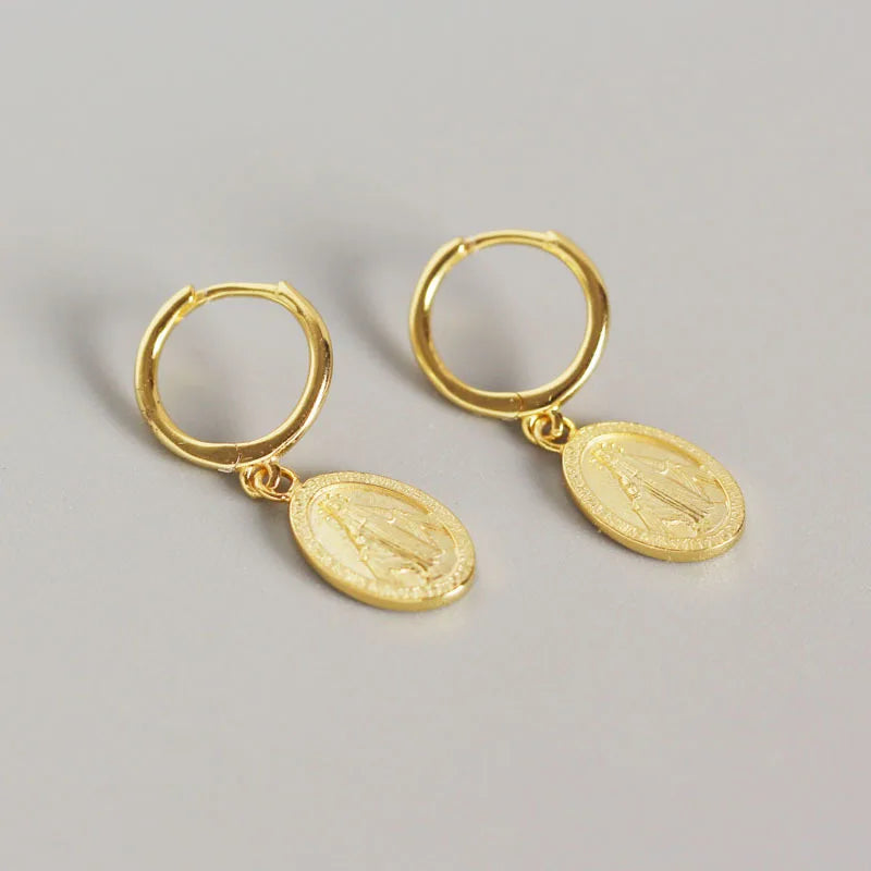 Miraculous Medal Earrings Set