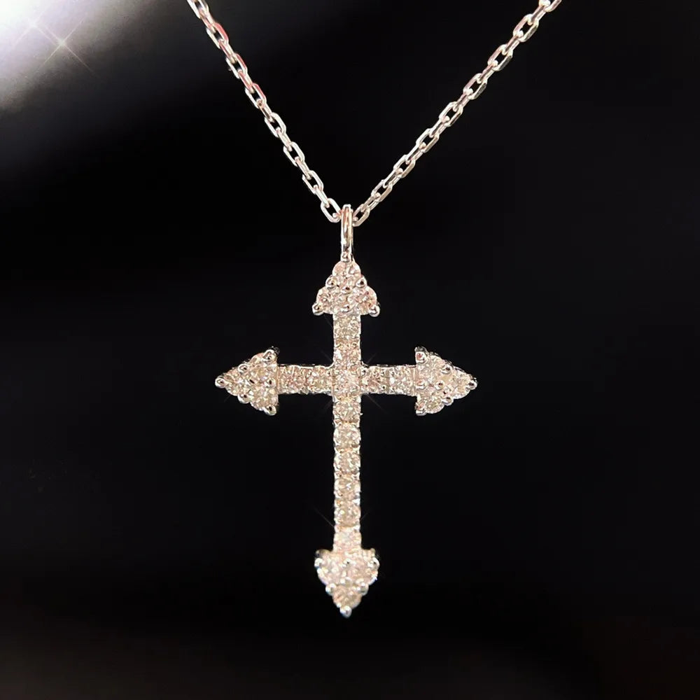 Diamond Orthodox Cross Necklace