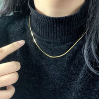 18K Gold Figaro Chain Necklace