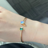 Opal and Emerald Bangle