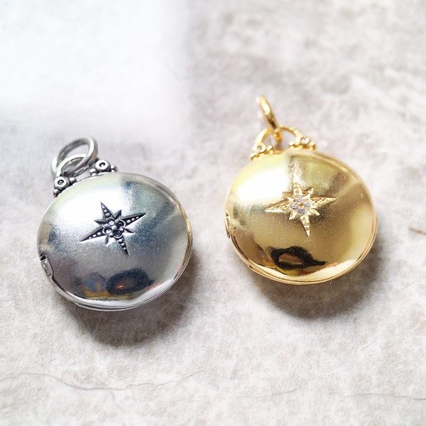 Round Star Locket - Cornerstone Jewellery Christian Catholic Religous fine Jewelry