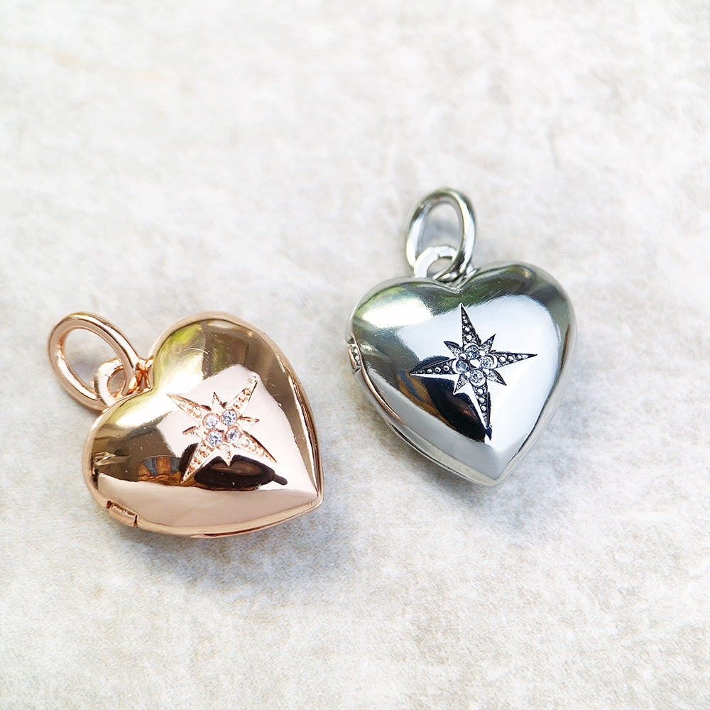 Heart Star Locket - Cornerstone Jewellery Christian Catholic Religous fine Jewelry