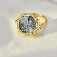 Antique Lion Coin Flip Ring - Cornerstone Jewellery Rings Christian Catholic Religous fine Jewelry