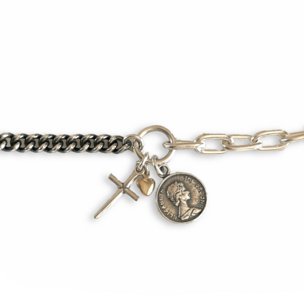 Queen Elizabeth II Charm Bracelet - Cornerstone Jewellery Bracelet Christian Catholic Religous fine Jewelry