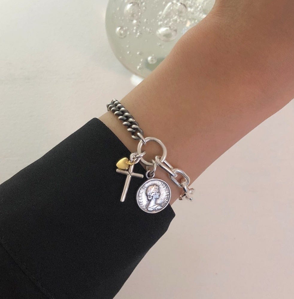 Queen Elizabeth II Charm Bracelet - Cornerstone Jewellery Bracelet Christian Catholic Religous fine Jewelry