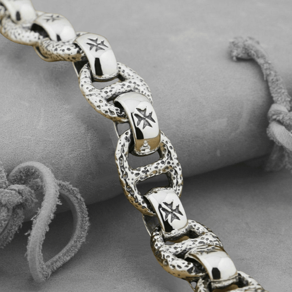 Maltese Cross Chain Bracelet - Cornerstone Jewellery Bracelet Christian Catholic Religous fine Jewelry