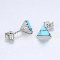 Trinity Turquoise Studs - Cornerstone Jewellery Earrings Christian Catholic Religous fine Jewelry