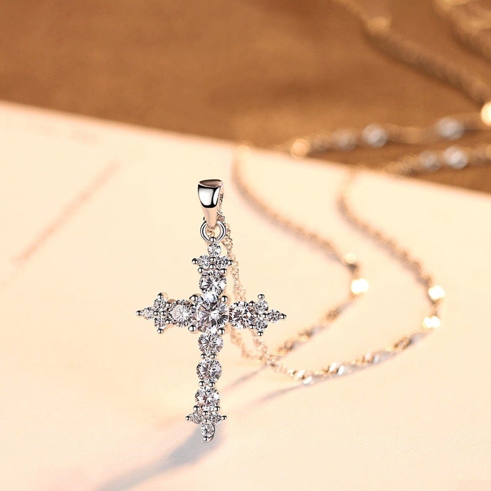 Everlasting Cross Necklace - Cornerstone Jewellery Necklace Christian Catholic Religous fine Jewelry