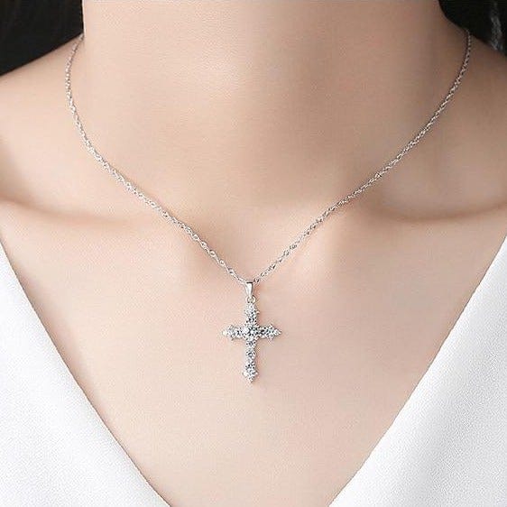 Everlasting Cross Necklace - Cornerstone Jewellery Necklace Christian Catholic Religous fine Jewelry