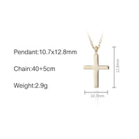 Faithful Cross Necklace Gold - Cornerstone Jewellery Necklace Christian Catholic Religous fine Jewelry