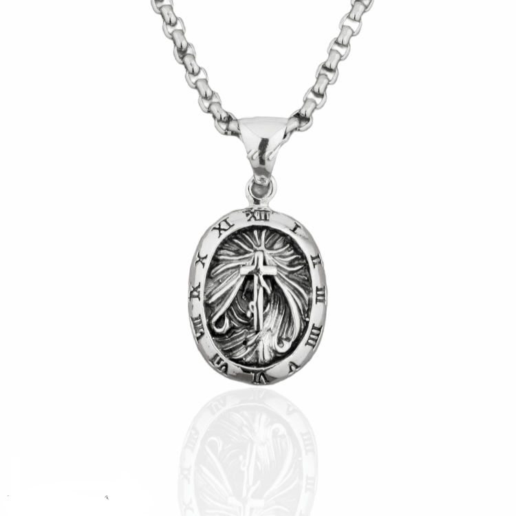 In God's Time Pendant Necklace - Cornerstone Jewellery Necklace Christian Catholic Religous fine Jewelry