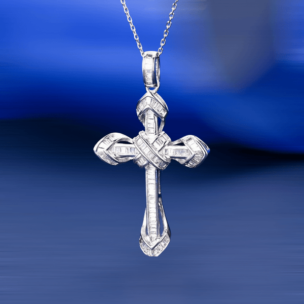 Majestic Cross Diamond Necklace - Cornerstone Jewellery Necklace Christian Catholic Religous fine Jewelry