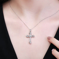 Majestic Cross Diamond Necklace - Cornerstone Jewellery Necklace Christian Catholic Religous fine Jewelry