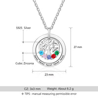 Family Tree Personalized Necklace - Cornerstone Jewellery Necklace Christian Catholic Religous fine Jewelry