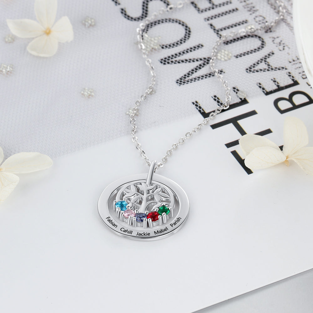 Family Tree Personalized Necklace - Cornerstone Jewellery Necklace Christian Catholic Religous fine Jewelry