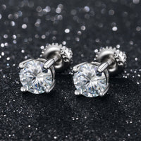 Beloved Solitaire Studs - Cornerstone Jewellery Silver / 0.1 Carat (3mm) Earrings Christian Catholic Religous fine Jewelry