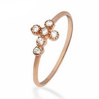 Redeemer's Cross Diamond Ring - Cornerstone Jewellery 6 / Rose Gold Rings Christian Catholic Religous fine Jewelry