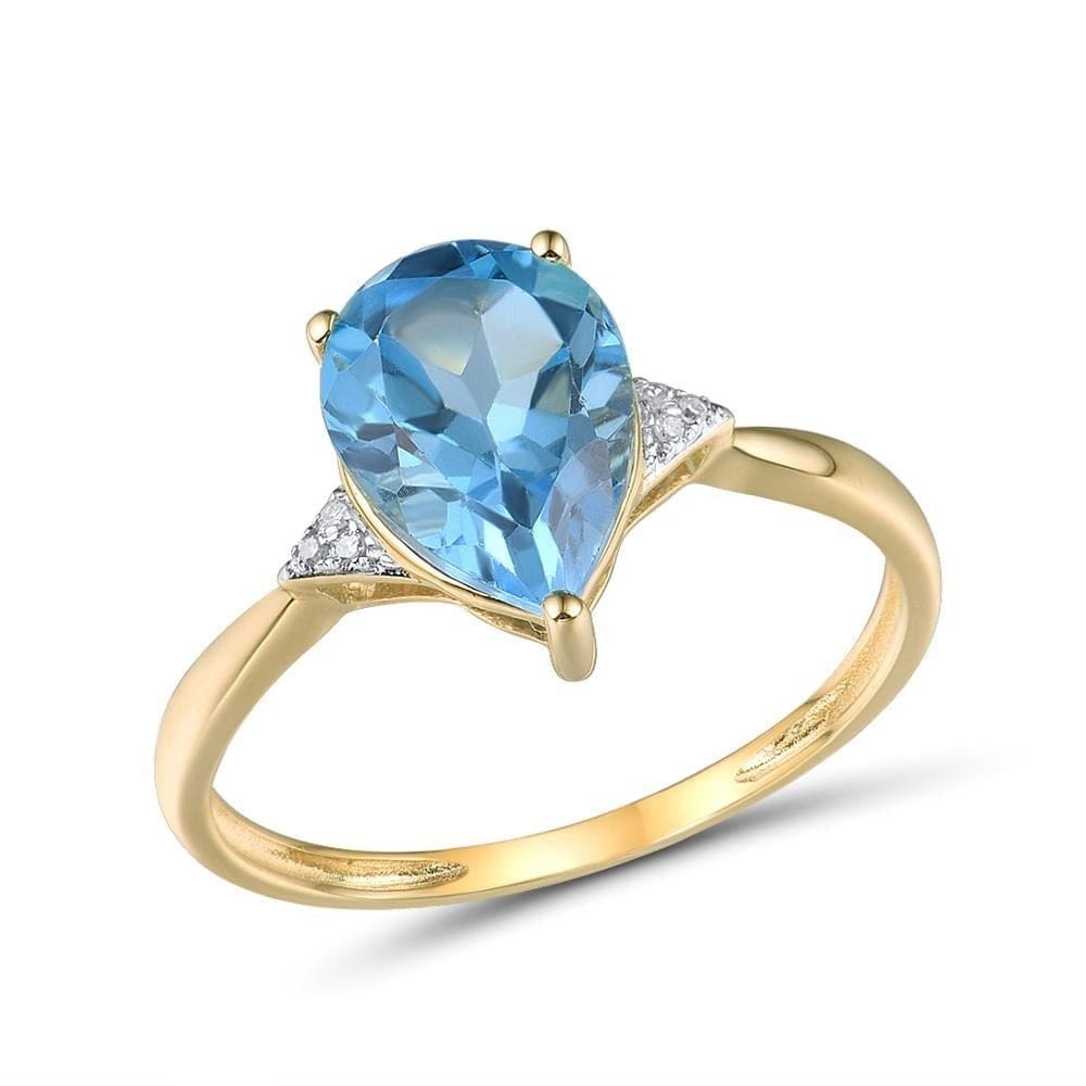 Dew Drop Topaz Ring - Cornerstone Jewellery 7.5 Rings Christian Catholic Religous fine Jewelry