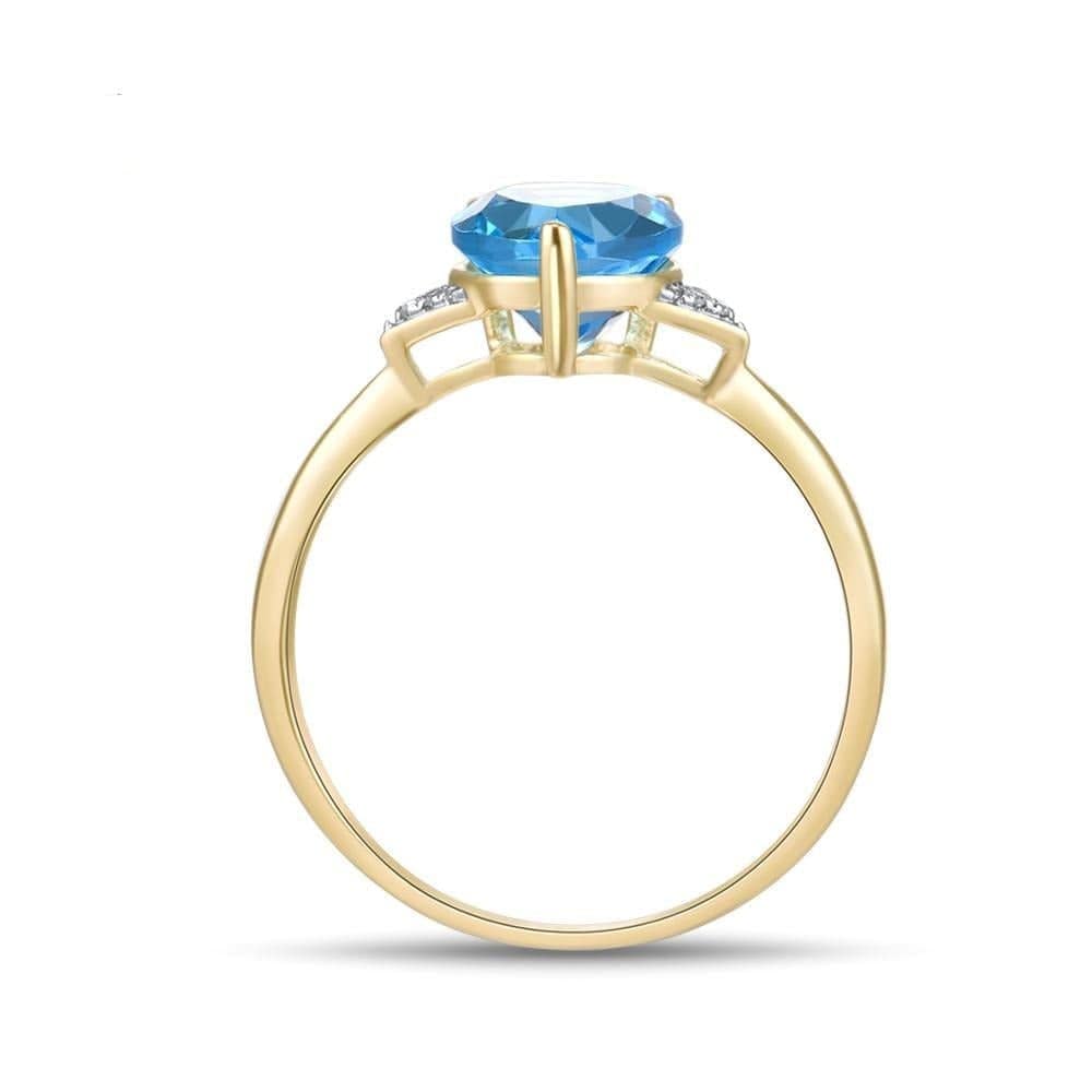 Dew Drop Topaz Ring - Cornerstone Jewellery Rings Christian Catholic Religous fine Jewelry