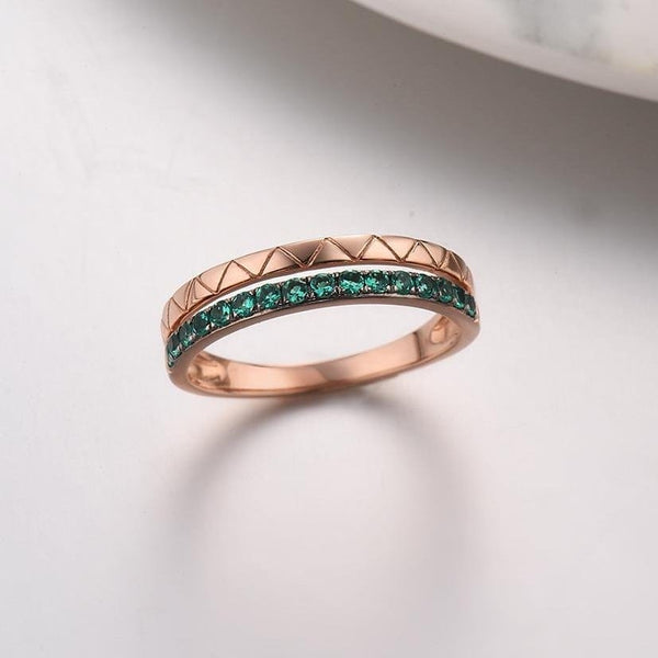 Emerald II Band Ring - Cornerstone Jewellery Rings Christian Catholic Religous fine Jewelry