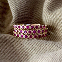 Evermore Ruby Milgrain Bezel Ring - Cornerstone Jewellery Rings Christian Catholic Religous fine Jewelry