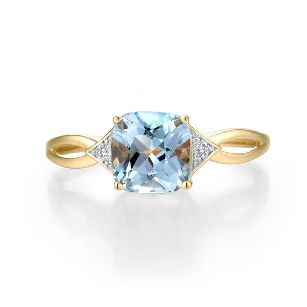 Four Corners Topaz Ring - Cornerstone Jewellery Rings Christian Catholic Religous fine Jewelry