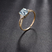 Four Corners Topaz Ring - Cornerstone Jewellery Rings Christian Catholic Religous fine Jewelry