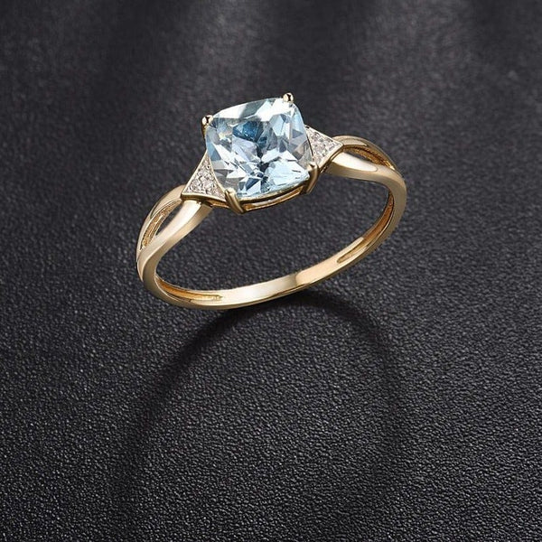 Four Corners Topaz Ring - Cornerstone Jewellery Rings Christian Catholic Religous fine Jewelry